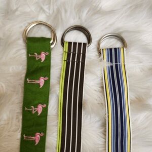 J. Crew Set Of 3 Preppy Belts Spring Summer